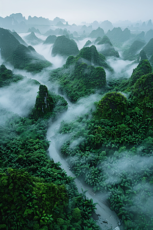 桂林山水山川精致摄影图