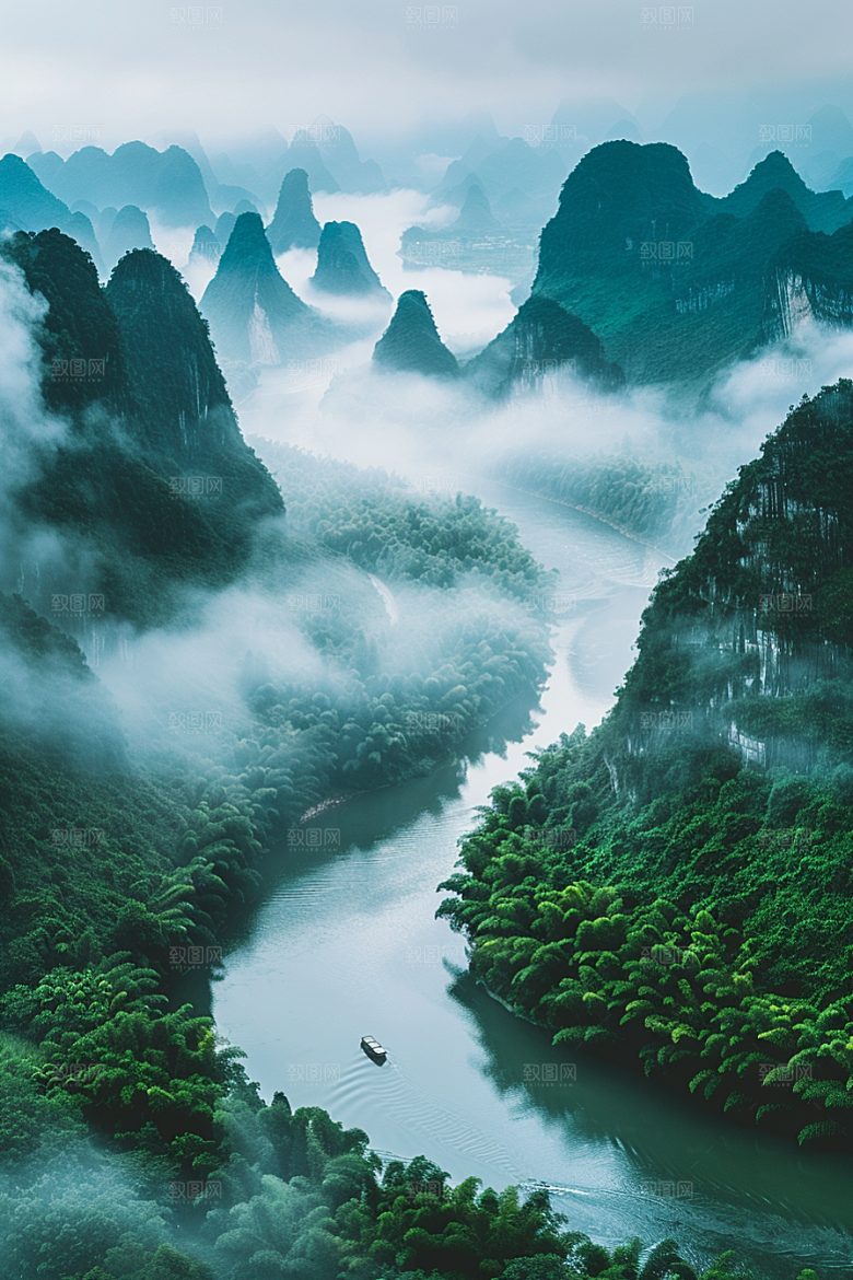 桂林山水高清唯美摄影图