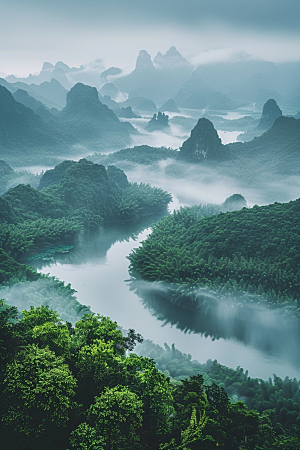 桂林山水唯美高清摄影图