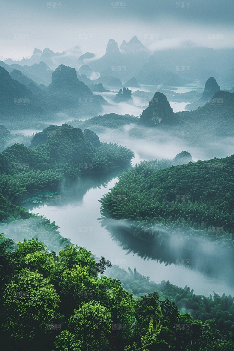 桂林山水唯美高清摄影图
