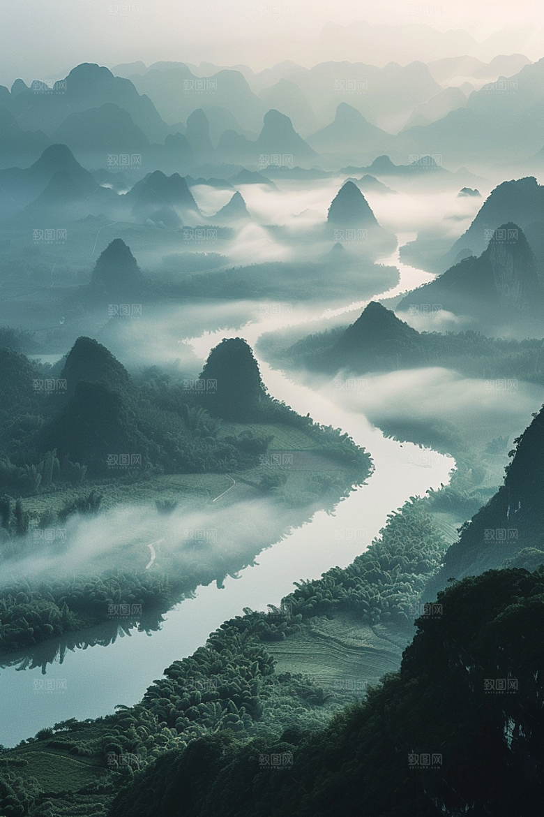 桂林山水大气自然摄影图