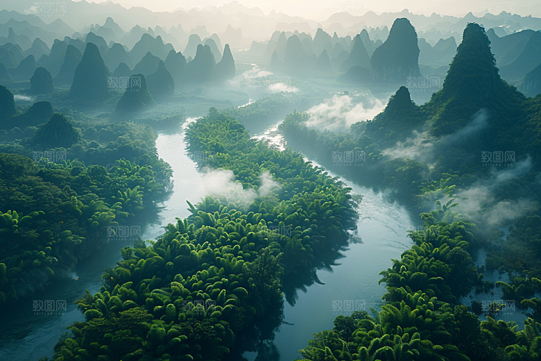 桂林山水大气高清摄影图