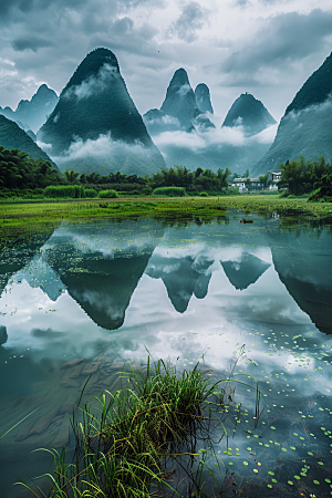 桂林山水风光旅游摄影图