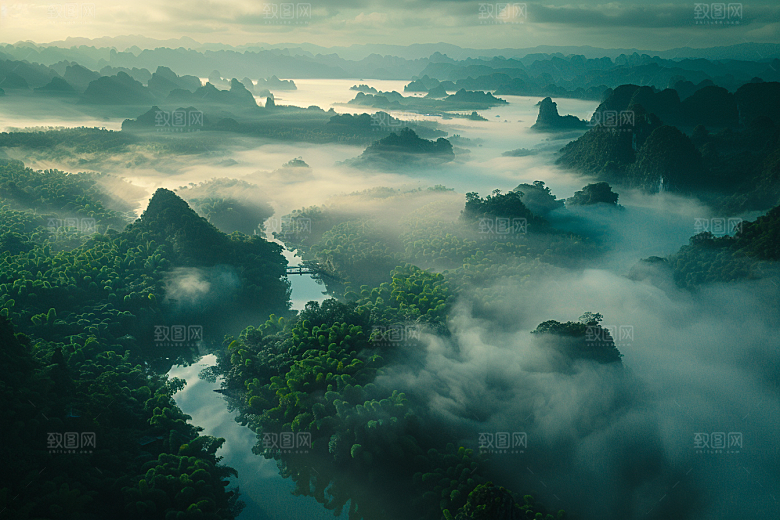 桂林山水高清自然摄影图