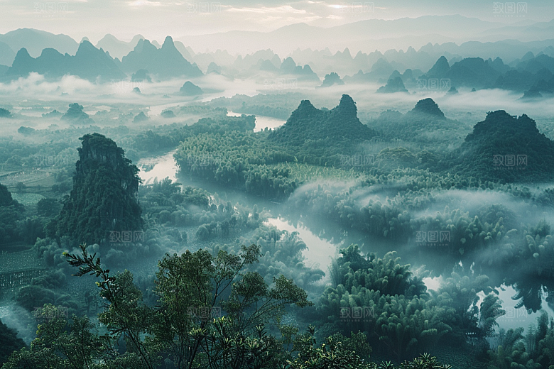 桂林山水高清精致摄影图