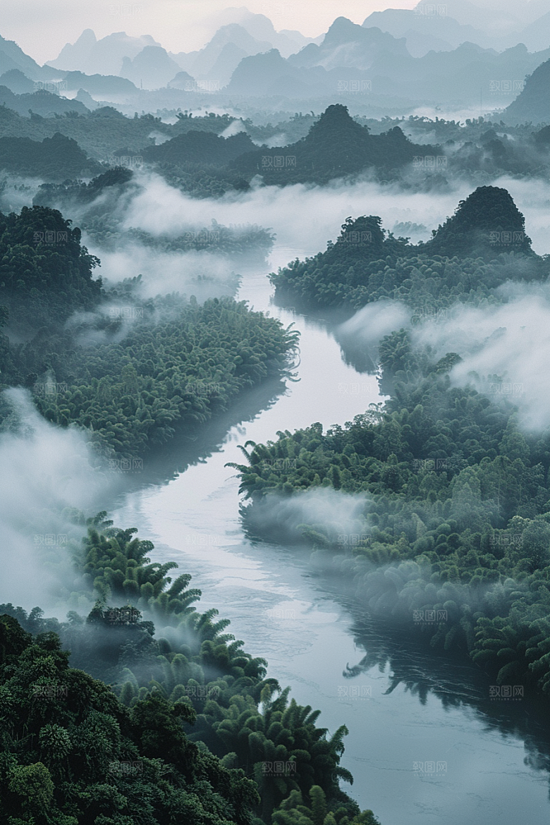 桂林山水大气旅行摄影图