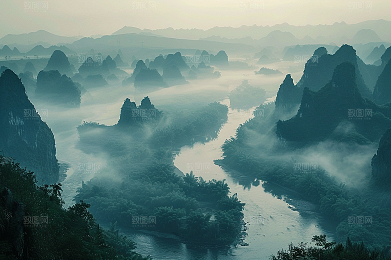 桂林山水广西自然摄影图