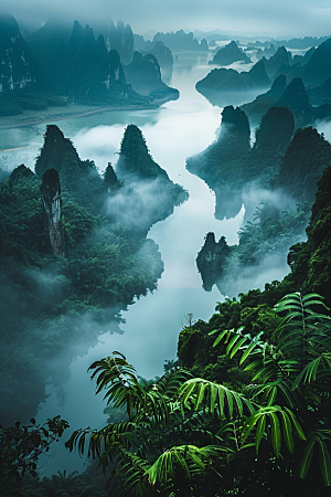 桂林山水旅游高清摄影图