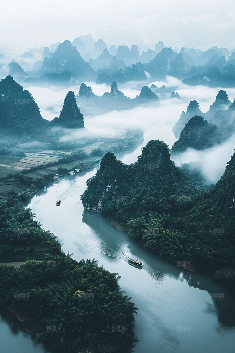 桂林山水精致高清摄影图