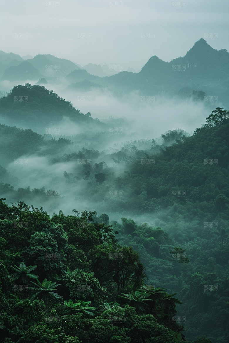 桂林山水旅行漓江摄影图