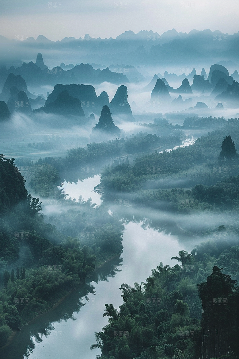 桂林山水精致唯美摄影图
