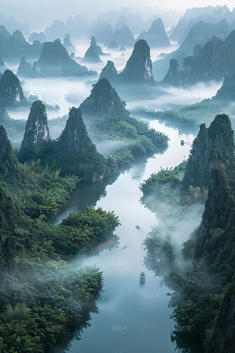 桂林山水高清精致摄影图