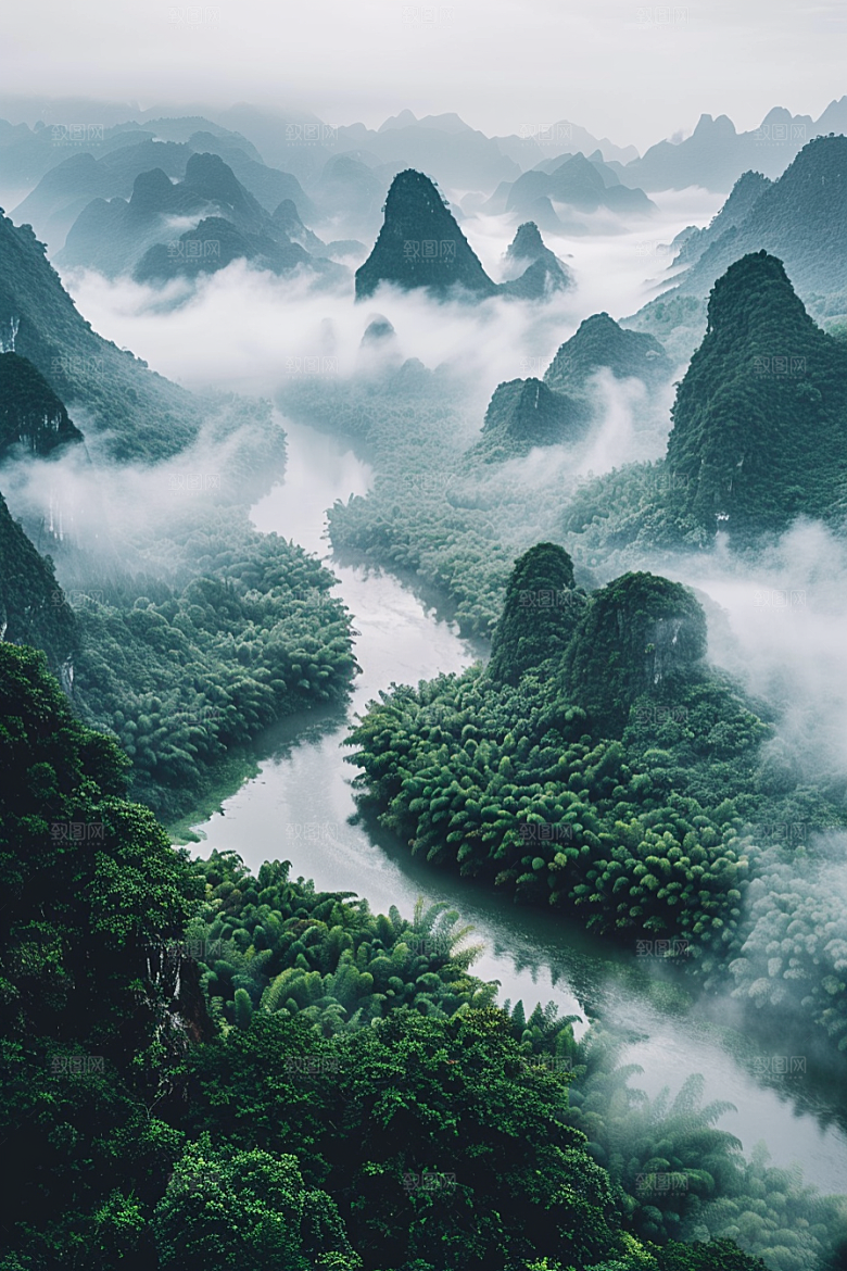 桂林山水旅游高清摄影图