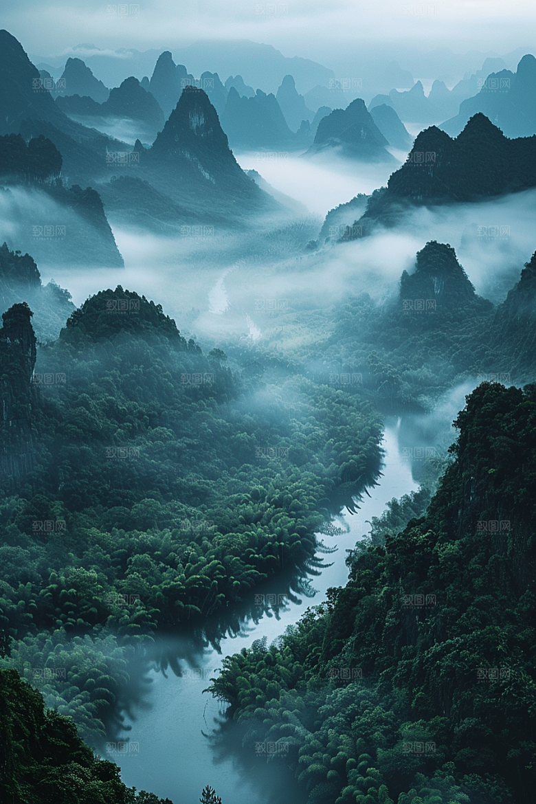 桂林山水高清自然摄影图