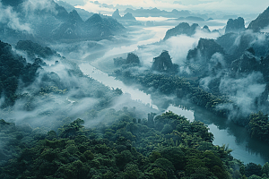 桂林山水广西精致摄影图