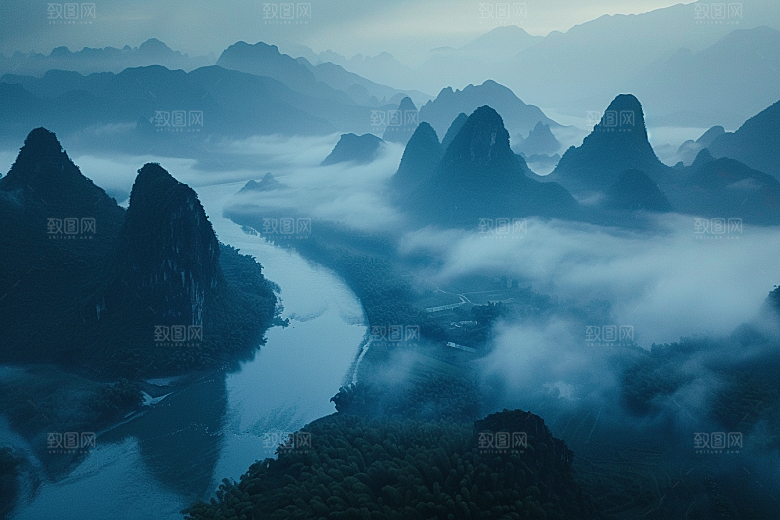 桂林山水大气精致摄影图