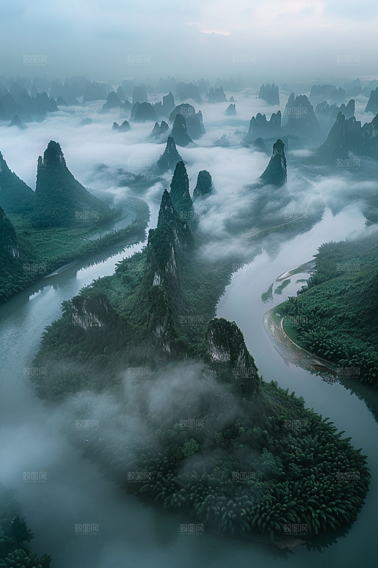 桂林山水旅游高清摄影图