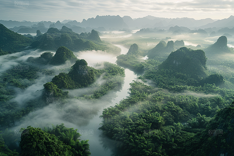 桂林山水旅游自然摄影图