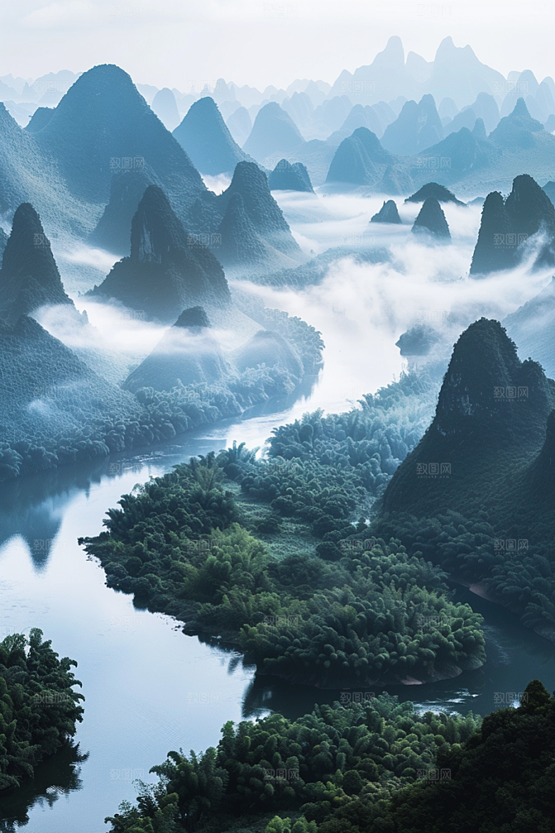 桂林山水高清精致摄影图