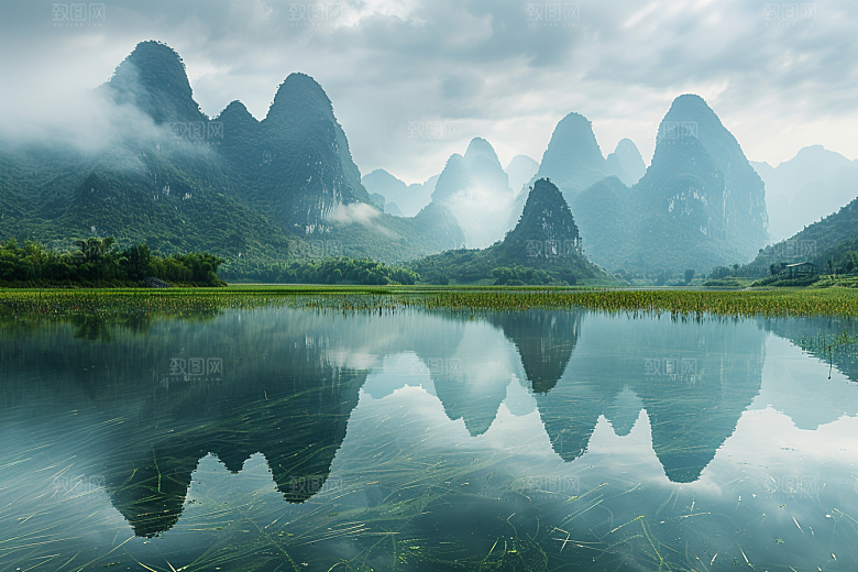 桂林山水唯美精致摄影图