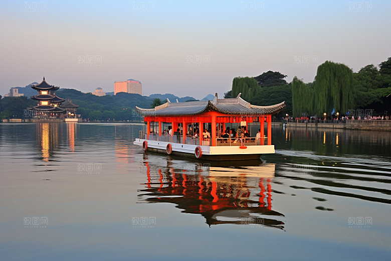 桂林山水河流旅行摄影图