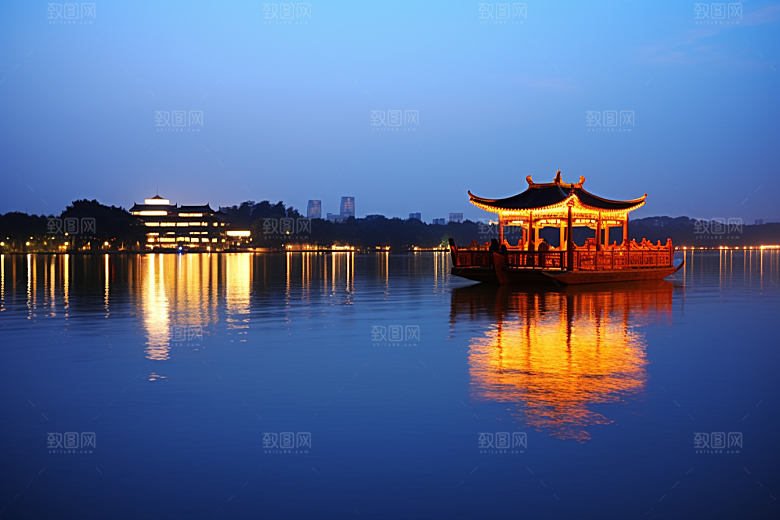 桂林山水喀斯特地貌旅游摄影图