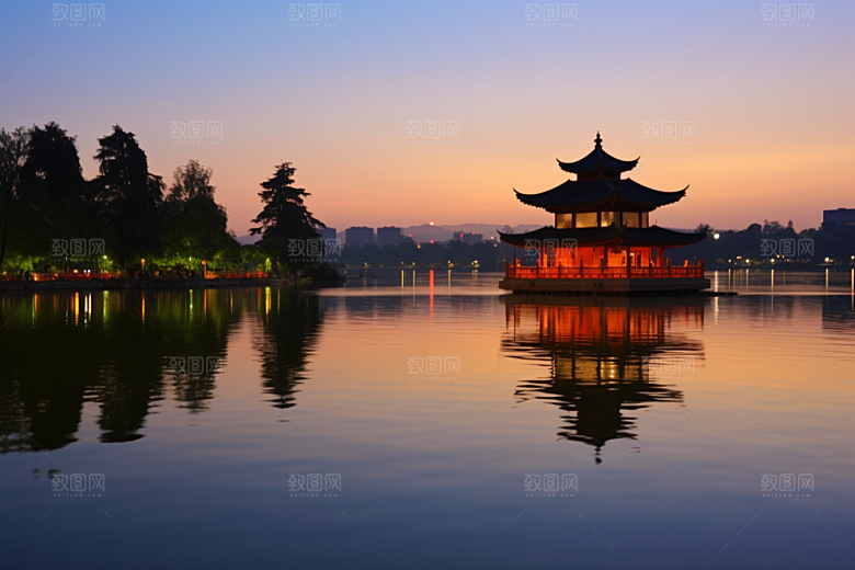 桂林山水阳朔自然摄影图
