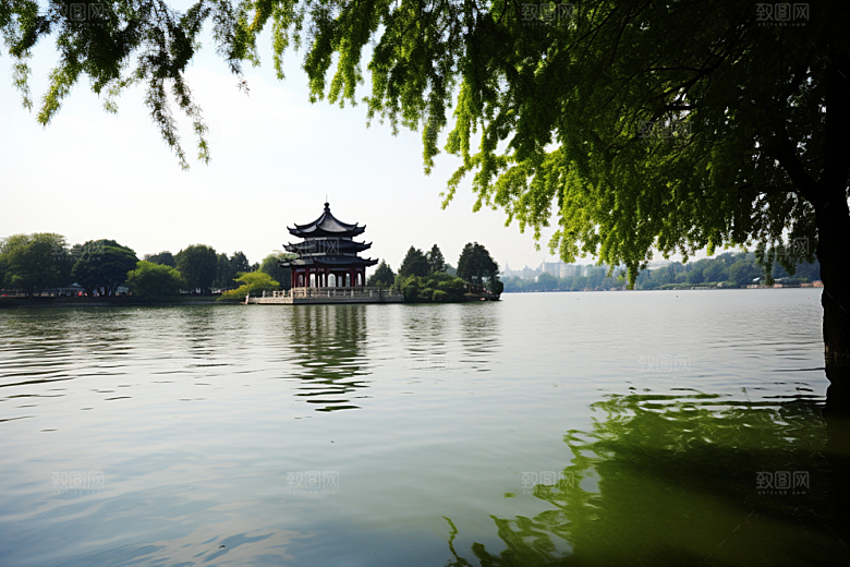 桂林山水精致河流摄影图
