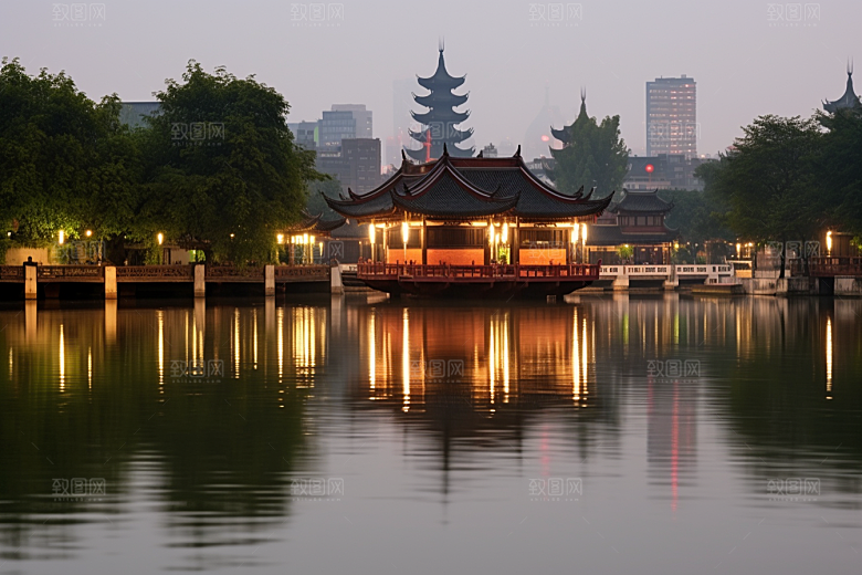 桂林山水旅行大气摄影图