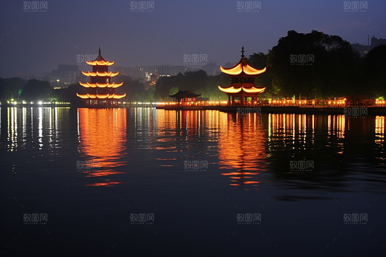 桂林山水精致漓江摄影图