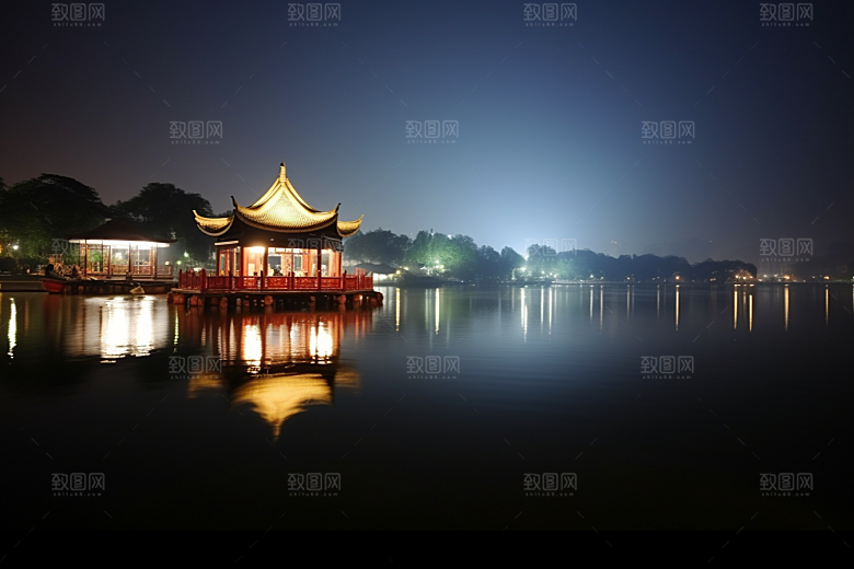 桂林山水风光河流摄影图