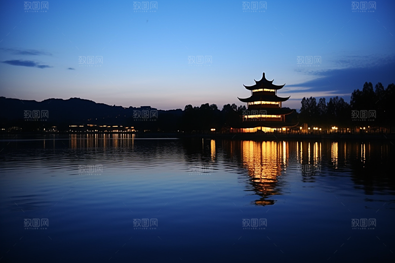 桂林山水大气阳朔摄影图