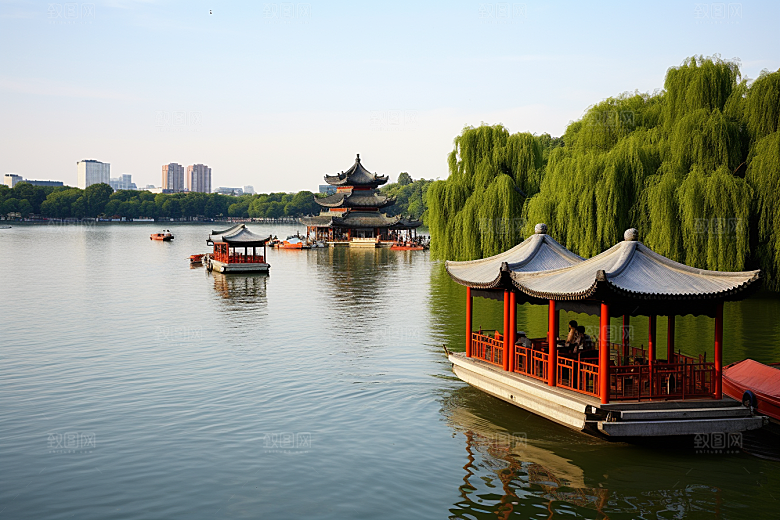 桂林山水河流旅行摄影图