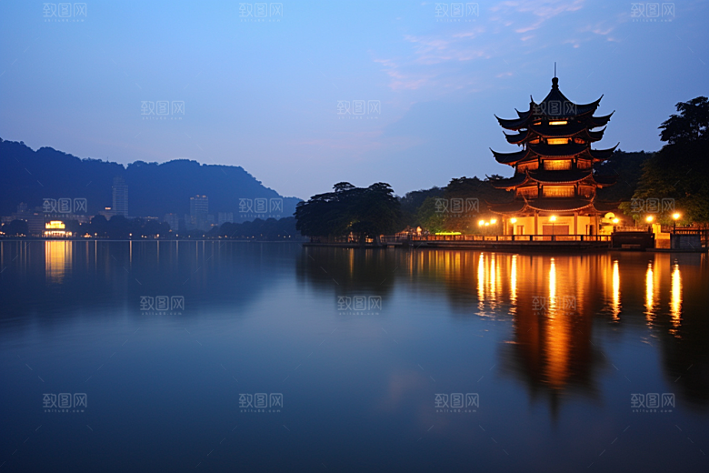 桂林山水精致广西摄影图