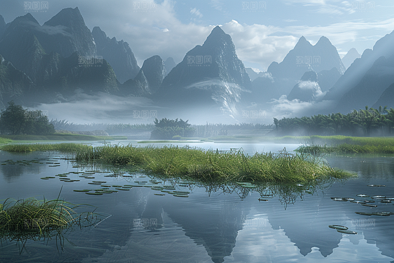 桂林山水高清精致摄影图