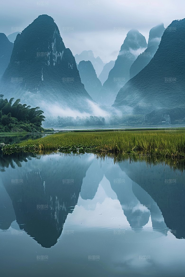 桂林山水大气自然摄影图