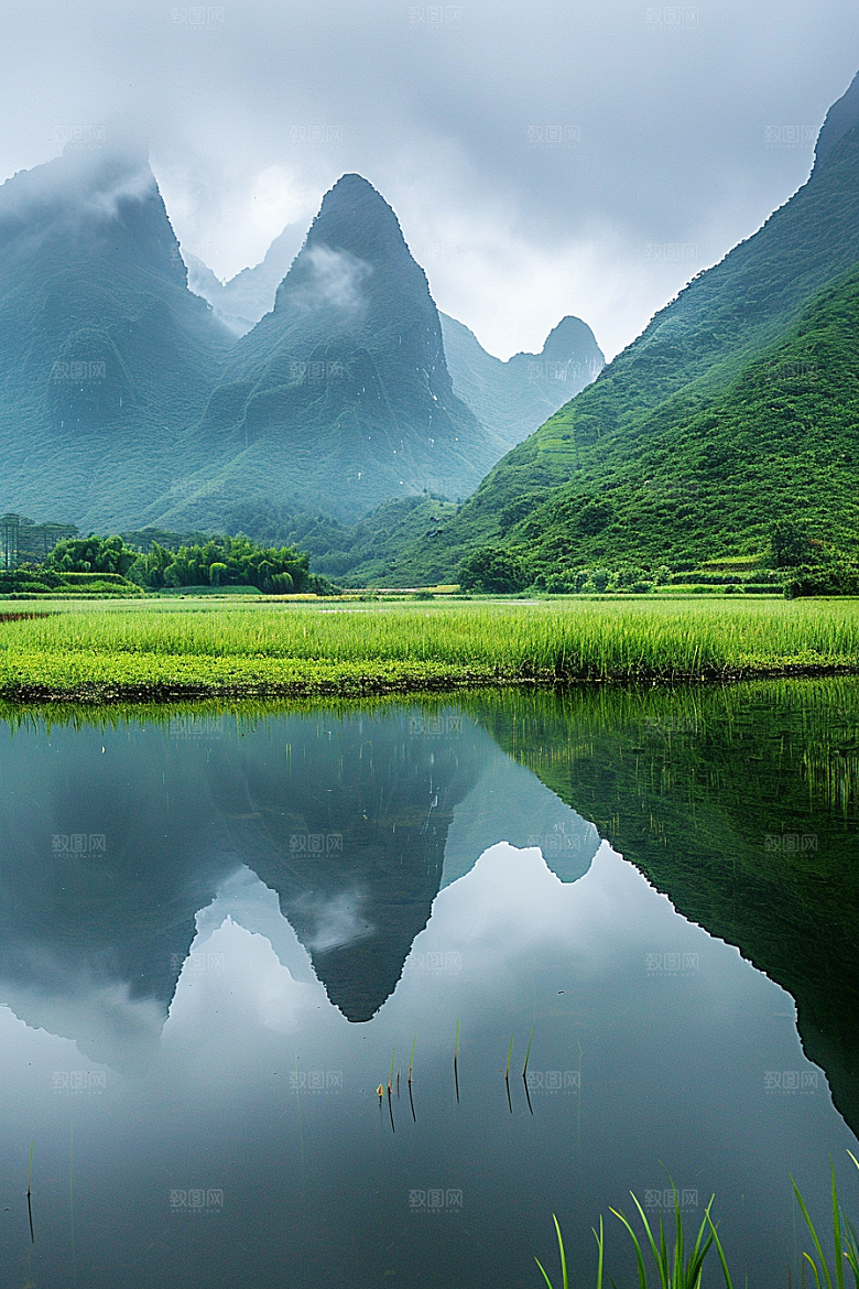 桂林山水精致山川摄影图