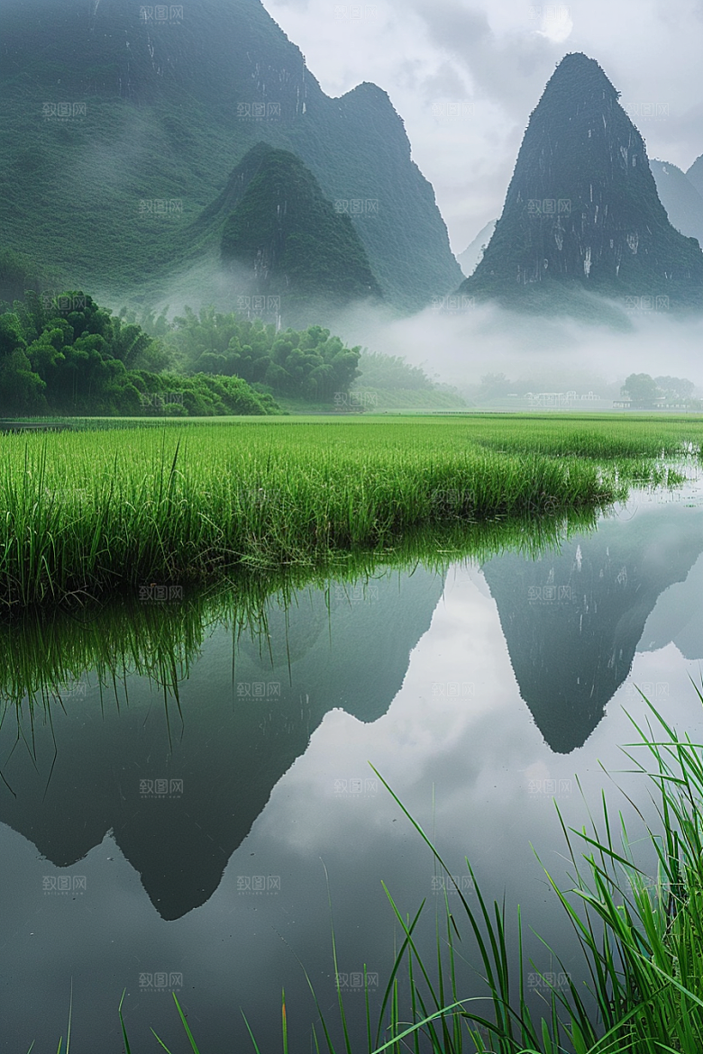 桂林山水唯美旅游摄影图