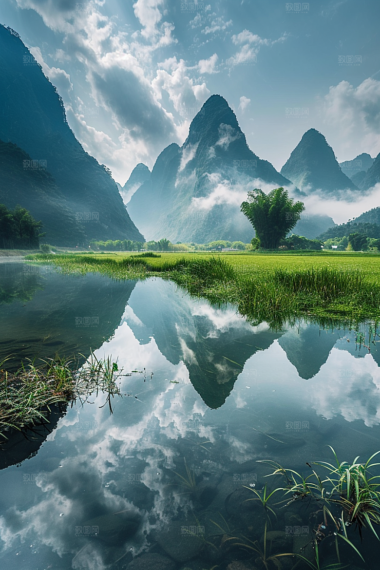 桂林山水旅游高清摄影图