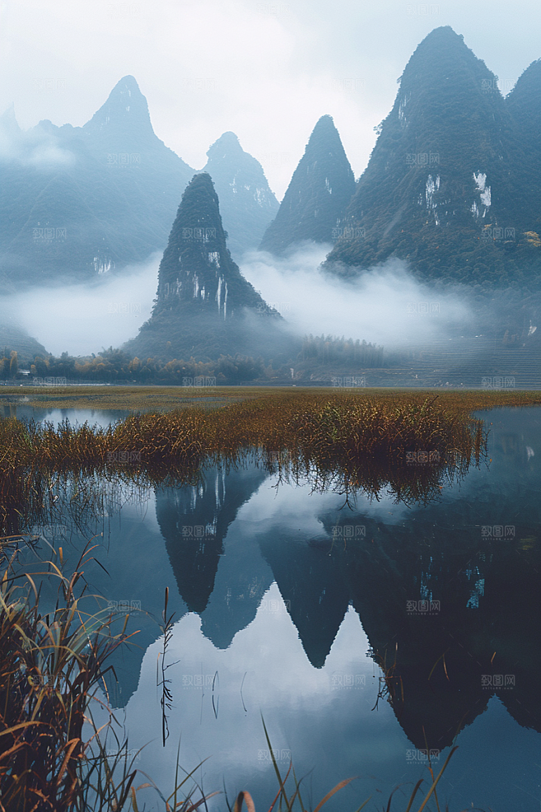 桂林山水自然风光摄影图