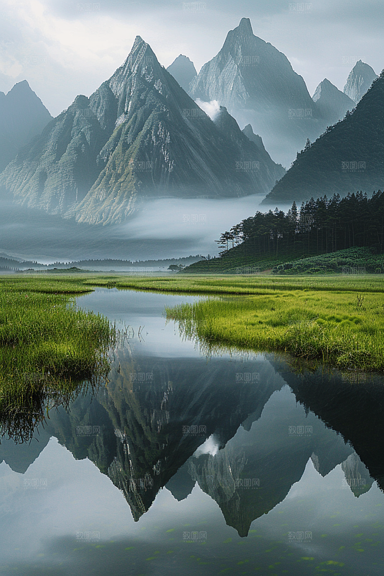 桂林山水唯美旅行摄影图