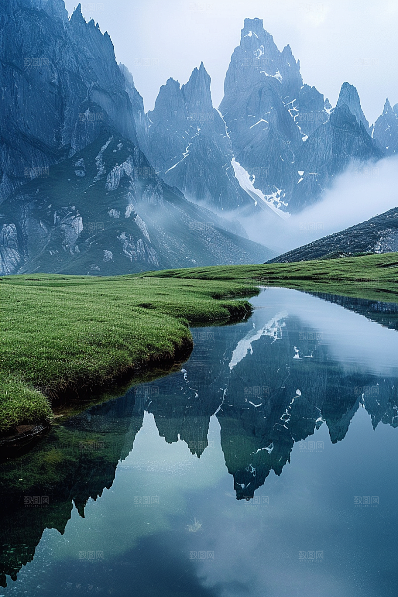 桂林山水河流阳朔摄影图