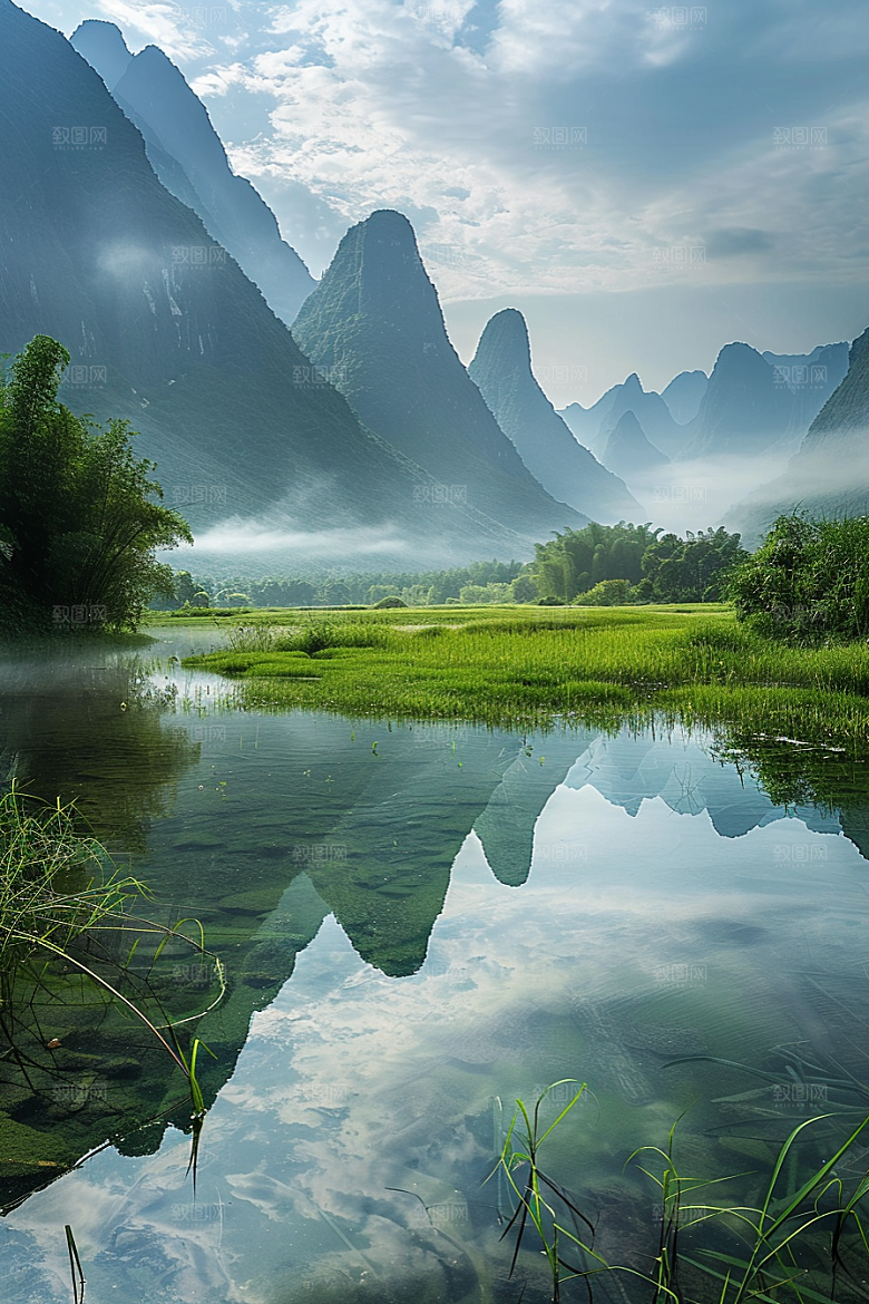 桂林山水旅行风光摄影图