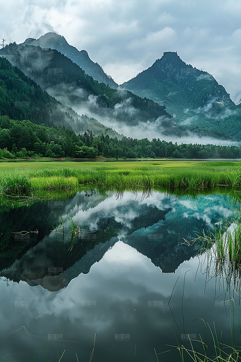 桂林山水河流阳朔摄影图
