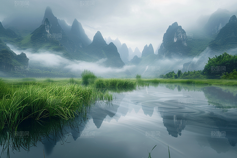 桂林山水旅行自然摄影图