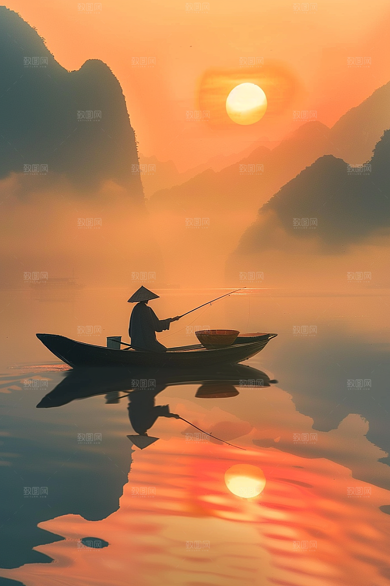 桂林山水河流山川摄影图