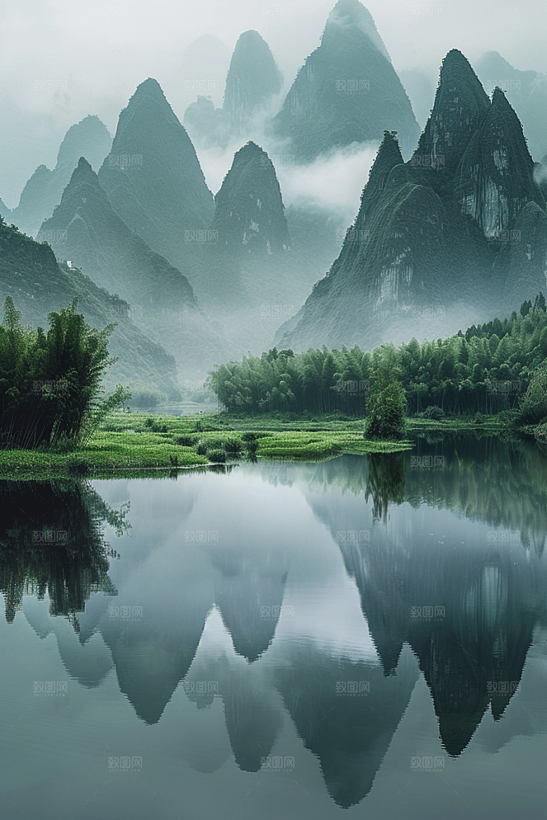桂林山水大气旅行摄影图