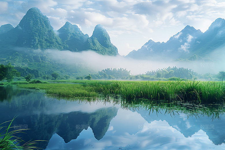 桂林山水旅游自然摄影图