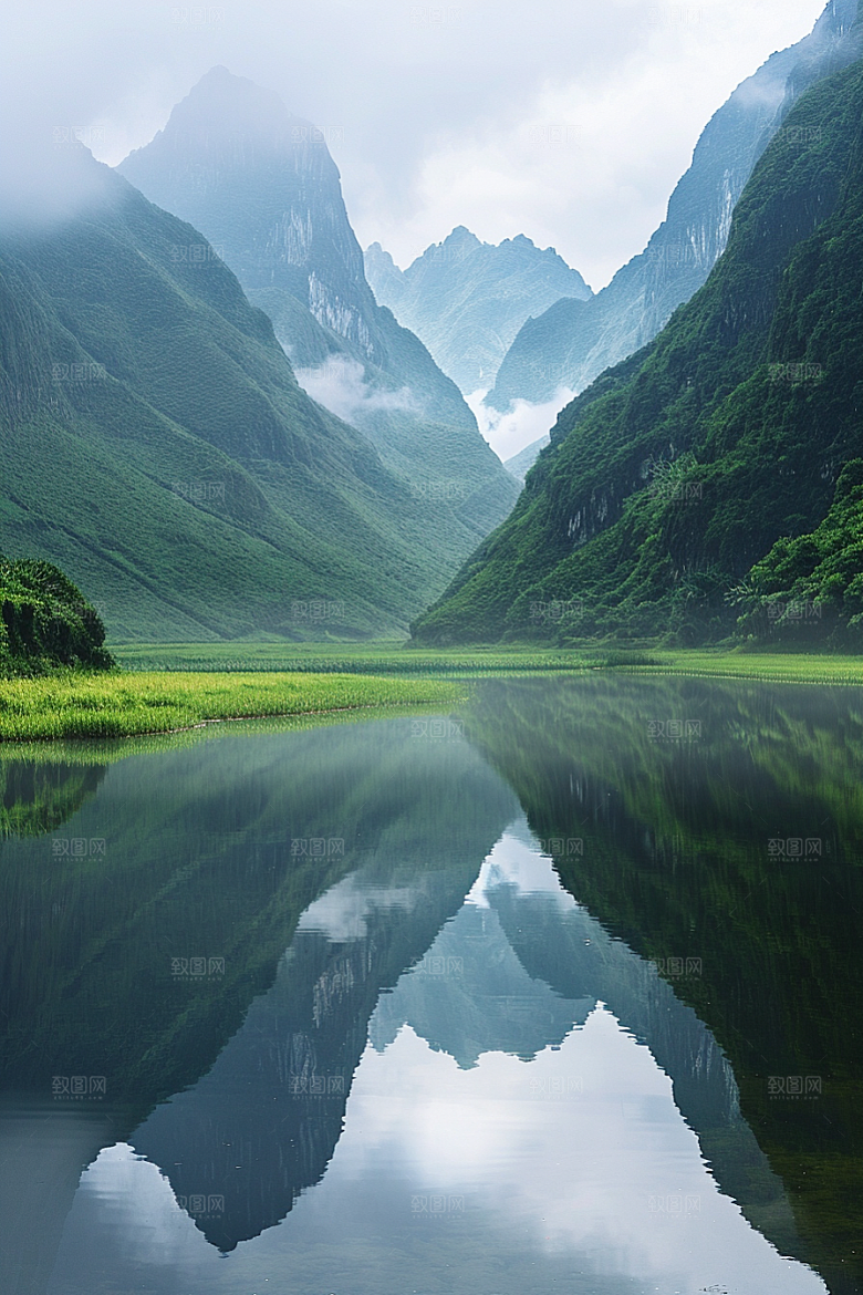 桂林山水高清阳朔摄影图