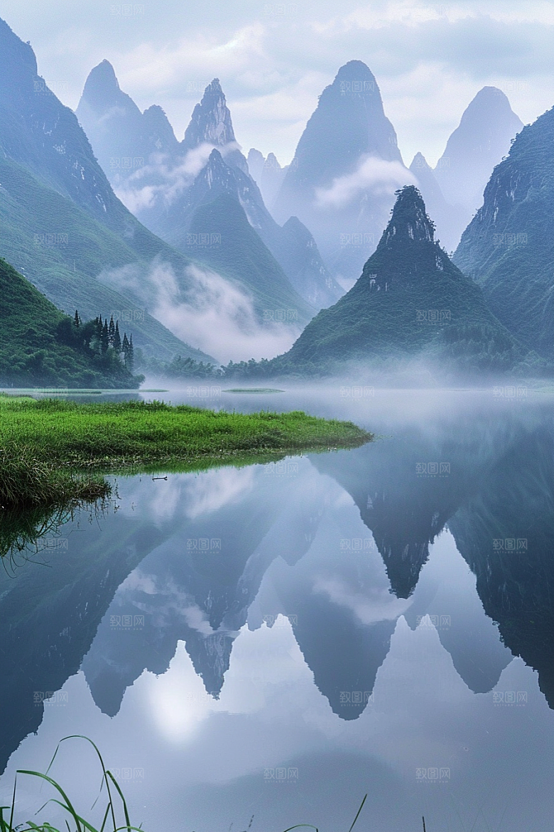 桂林山水旅游自然摄影图